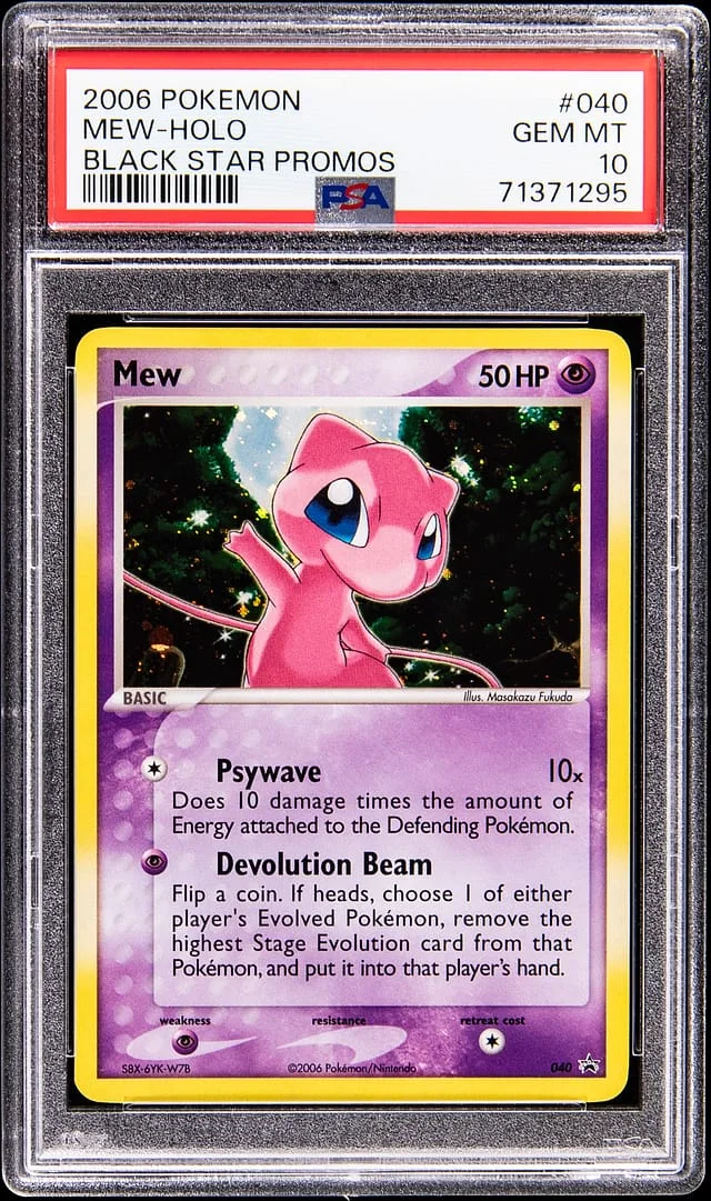 2006 Pokemon Black Star Promo Holo Mew #040 card image