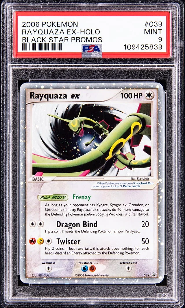 2006 Pokemon Black Star Promo Holo Rayquaza ex #039 card image