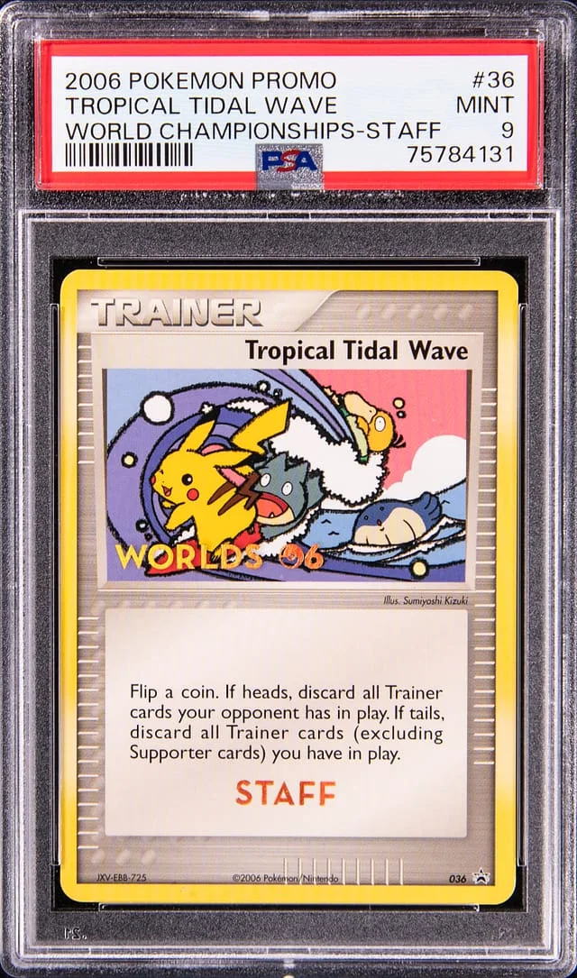 2006 Pokemon Black Star Promo World Championships Tropical Tidal Wave, Staff #36 card image