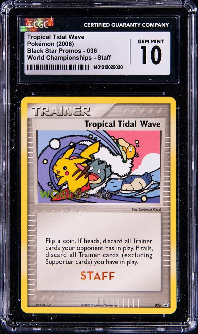 2006 Pokemon Black Star Promos World Championship Staff Tropical Tide #036 card image