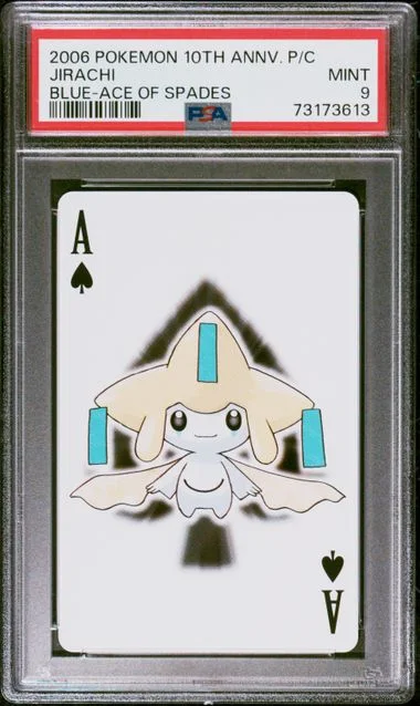 2006 Pokemon Center Anniversary Playing Cards Blue Deck #10Th card image