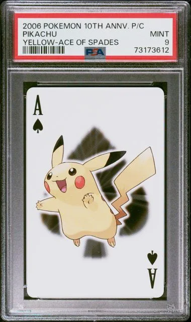 2006 Pokemon Center Anniversary Playing Cards Yellow Deck #10th card image