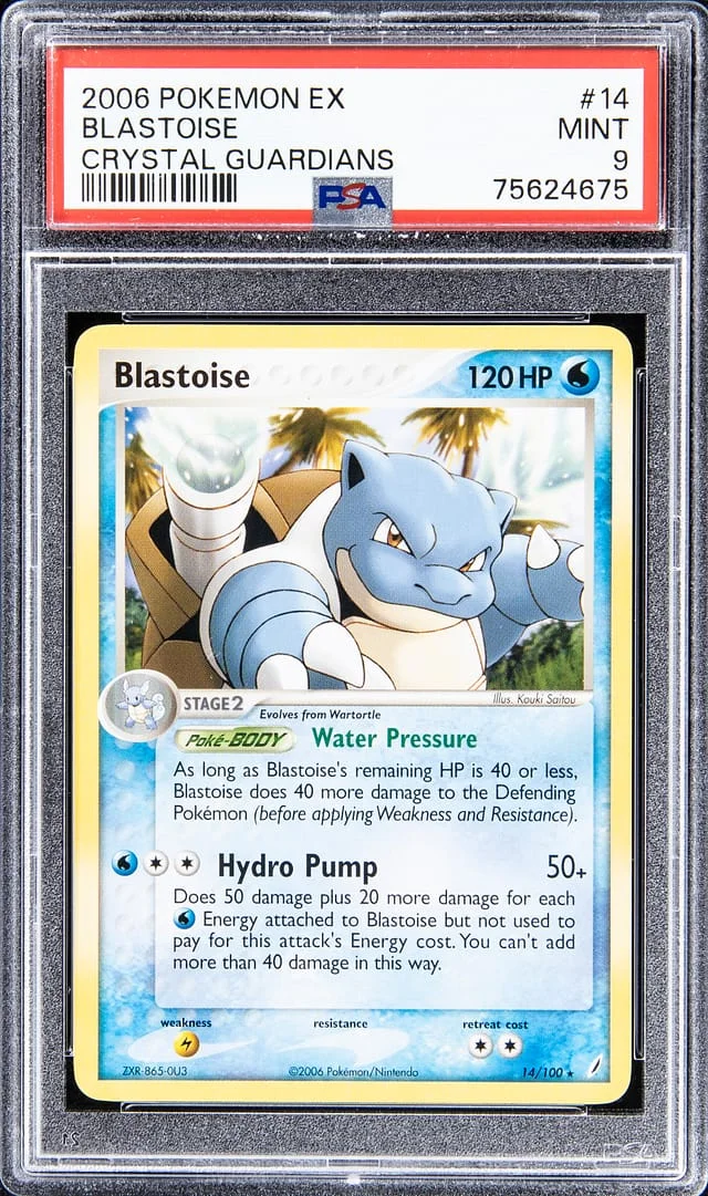 2006 Pokemon EX Crystal Guardians Blastoise #14 card image
