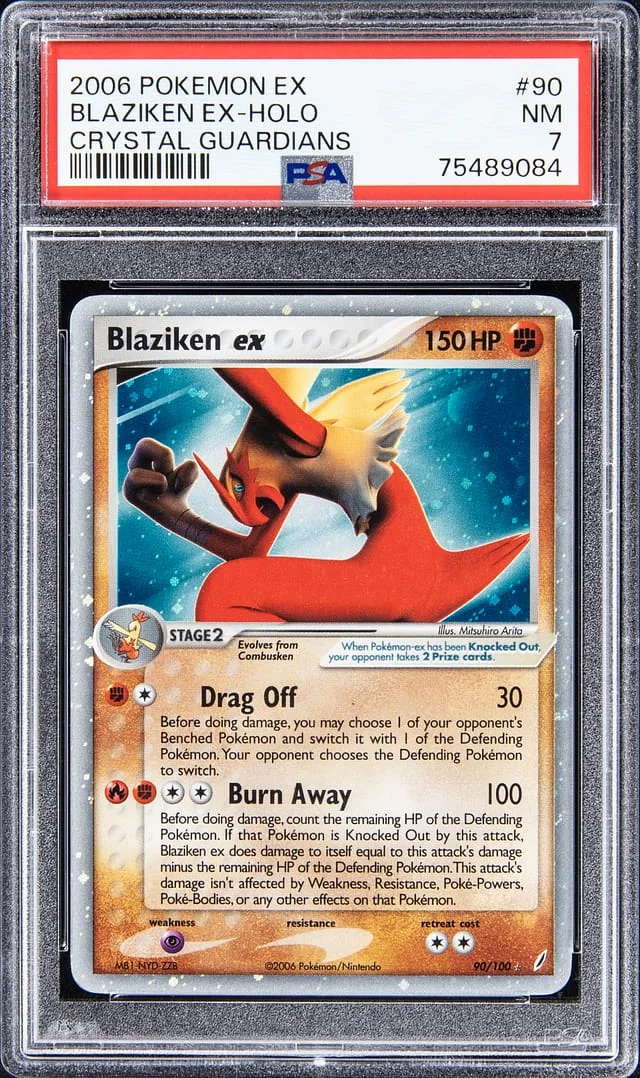 2006 Pokemon EX Crystal Guardians Blaziken EX #90 card image