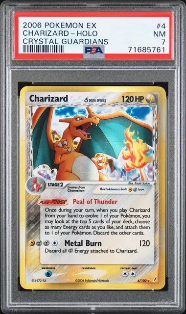 2006 Pokemon EX Crystal Guardians Charizard-Holo #4 card image