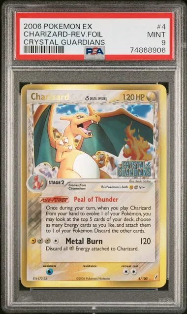 2006 Pokemon Ex Crystal Guardians Charizard-Reverse #4 card image