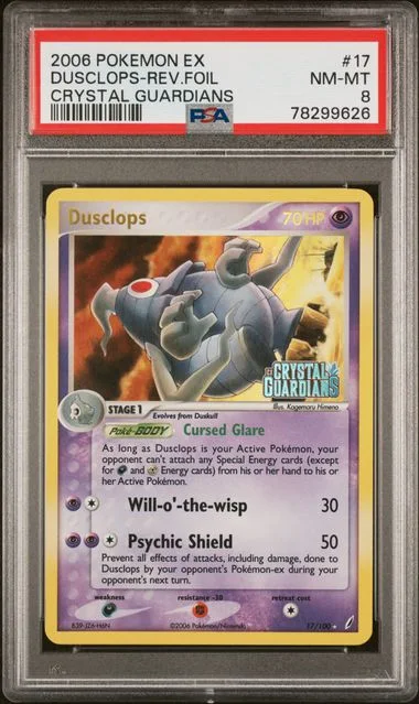 2006 Pokemon Ex Crystal Guardians Dusclops-Reverse #17 card image