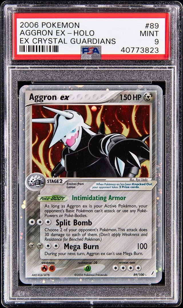 2006 Pokemon EX Crystal Guardians Holo Aggron ex #89 card image