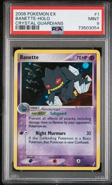 2006 Pokemon EX Crystal Guardians Holofoil Banette #1 card image