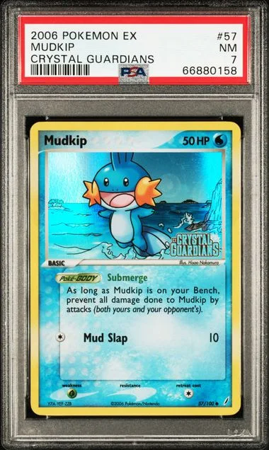 2006 Pokemon Ex Crystal Guardians Mudkip #57 card image