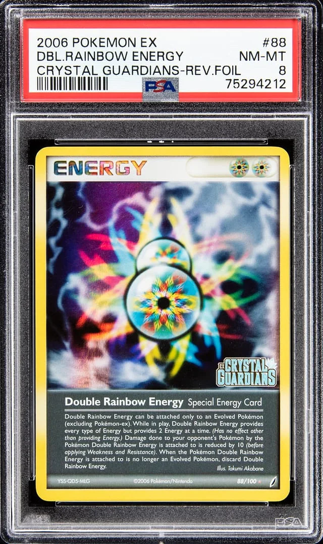 2006 Pokemon Ex Crystal Guardians - Reverse Foil DBL Rainbow Energy #88 card image