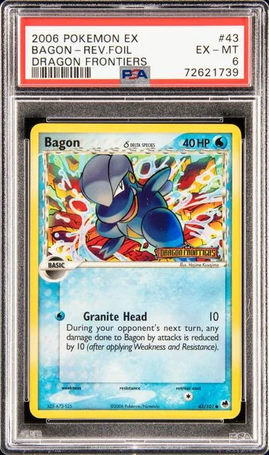 2006 Pokemon Ex Dragon Frontiers Bagon-Reverse #43 card image