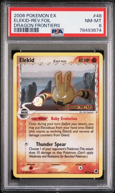 2006 Pokemon Ex Dragon Frontiers Elekid-Reverse #48 card image