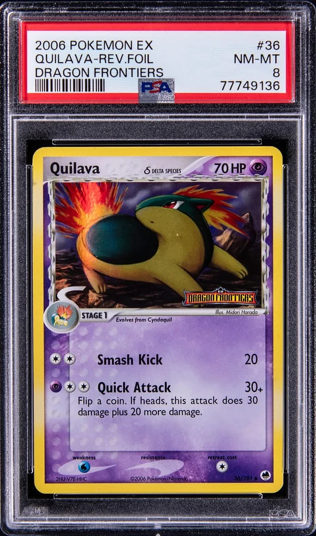 2006 Pokemon Ex Dragon Frontiers Quilava-Reverse #36 card image