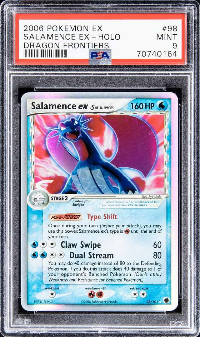 2006 Pokemon EX Dragon Frontiers Rare Holofoil Salamence EX #98 card image
