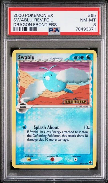 2006 Pokemon Ex Dragon Frontiers Swablu-Reverse #65 card image