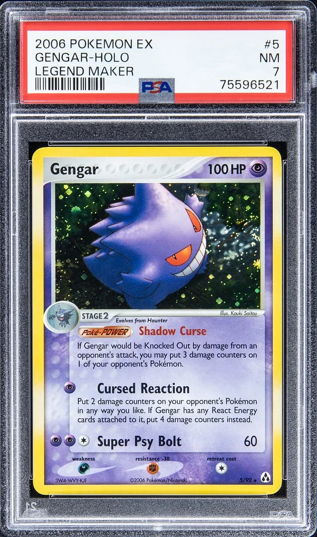2006 Pokemon EX Holofoil Legend Maker Gengar #5 card image