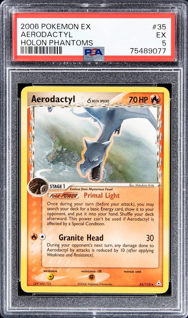 2006 Pokemon EX Holon Phantoms Aerodactyl #35 card image