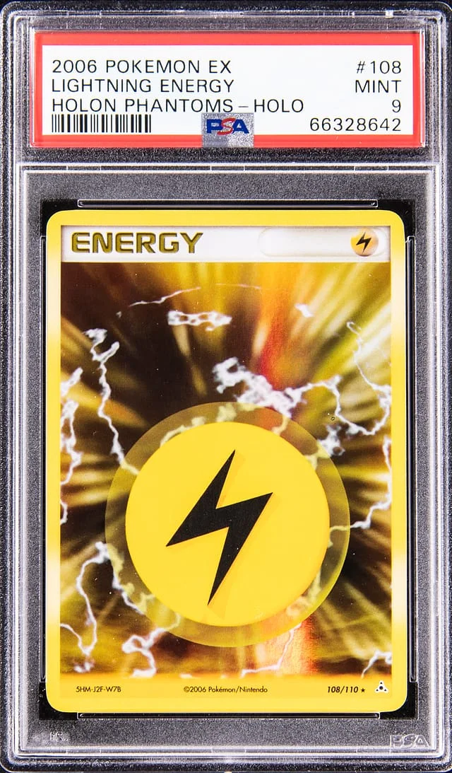 2006 Pokemon EX Holon Phantoms Holofoil Lightning Energy #108 card image