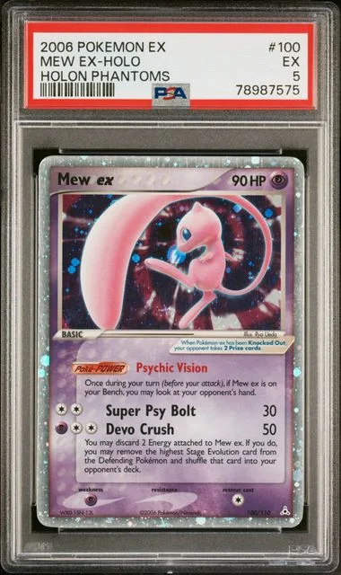 2006 Pokemon Ex Holon Phantoms Mew Ex-Holo #100 card image