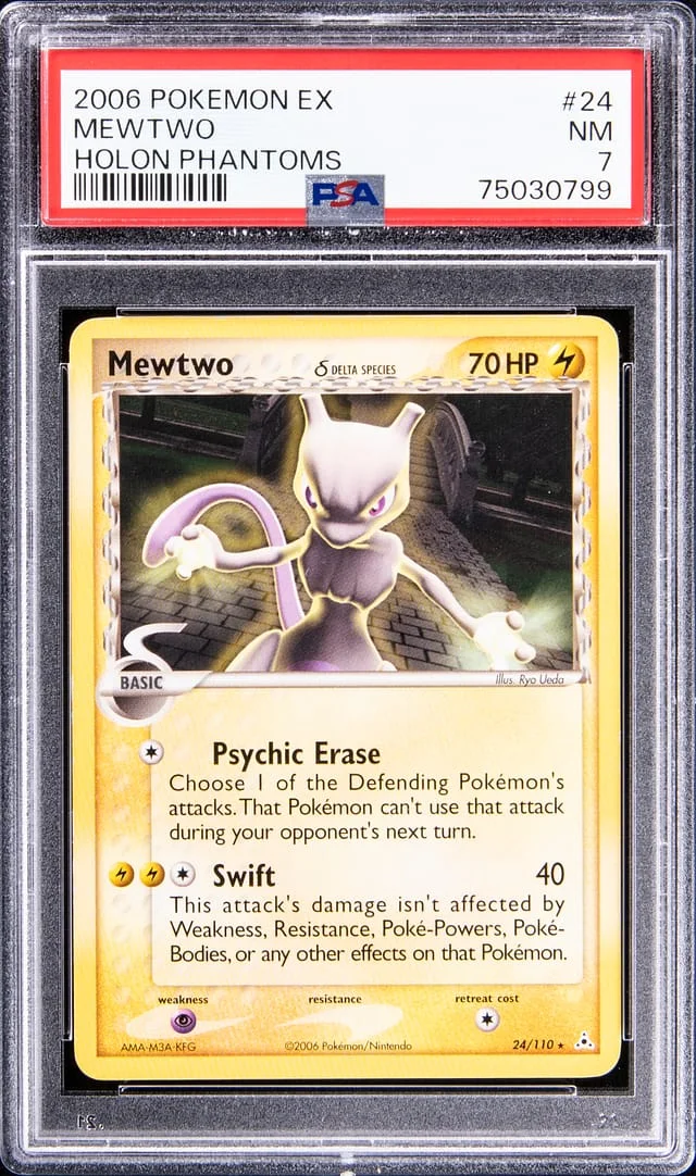 2006 Pokemon EX Holon Phantoms Mewtwo #24 card image