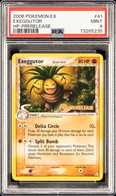 2006 Pokemon Ex Holon Phantoms Prerelease Exeggutor #41 card image