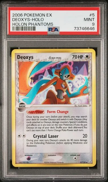 2006 Pokemon Ex Holon Phantoms Rare Holofoil Deoxys #5 card image