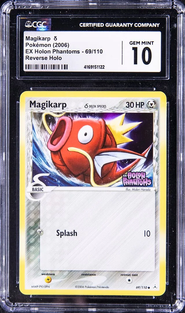 2006 Pokemon EX Holon Phantoms Reverse Holofoil Magikarp #69 card image
