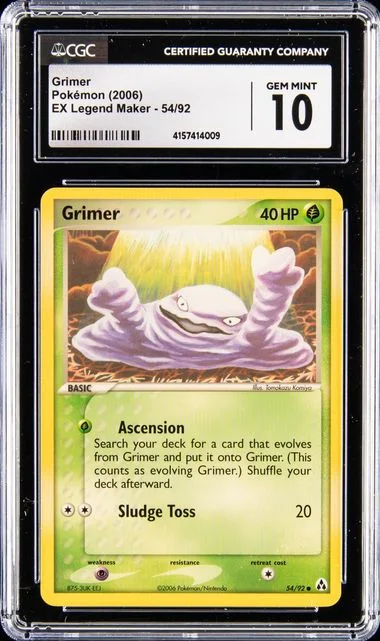 2006 Pokemon Ex Legend Maker Grimer #54 card image