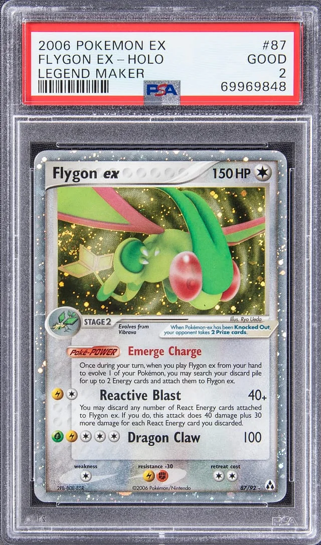 2006 Pokemon EX Legend Maker Holo Flygon #87 card image