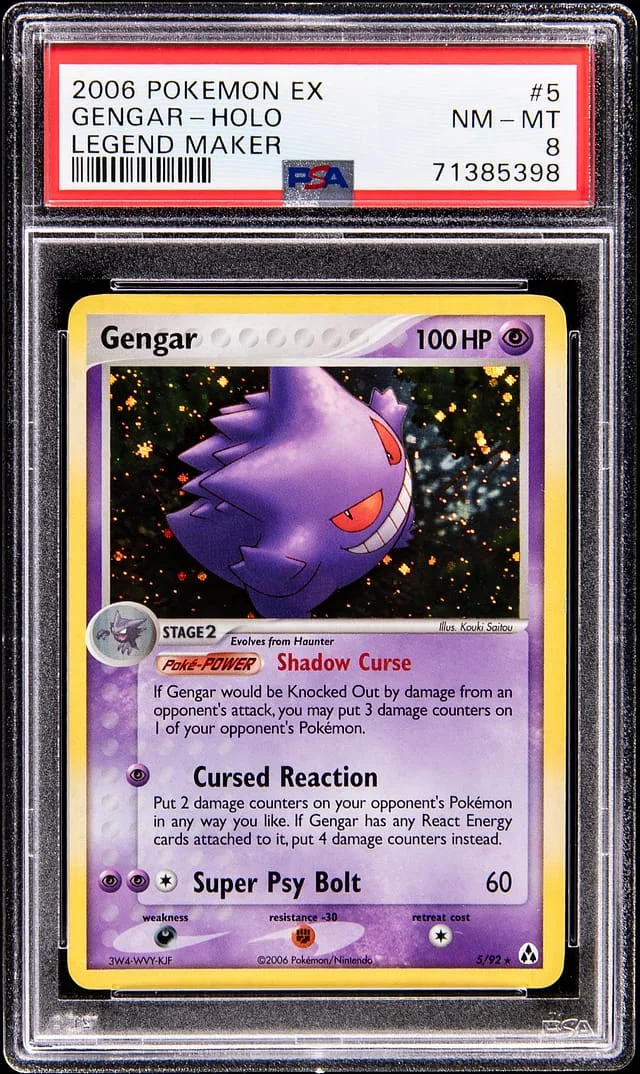 2006 Pokemon EX Legend Maker Holo Gengar #5 card image
