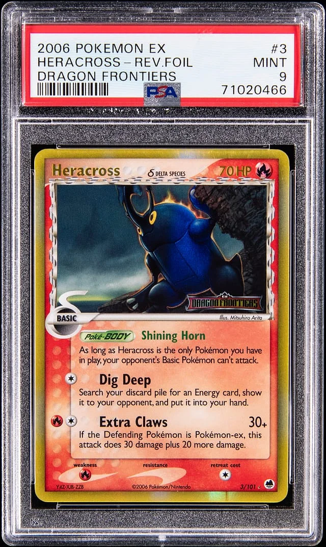 2006 Pokemon EX Legend Maker Holo Heracross #3 card image
