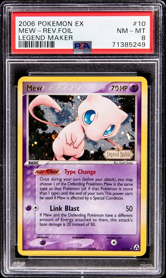 2006 Pokemon EX Legend Maker Holo Mew #10 card image