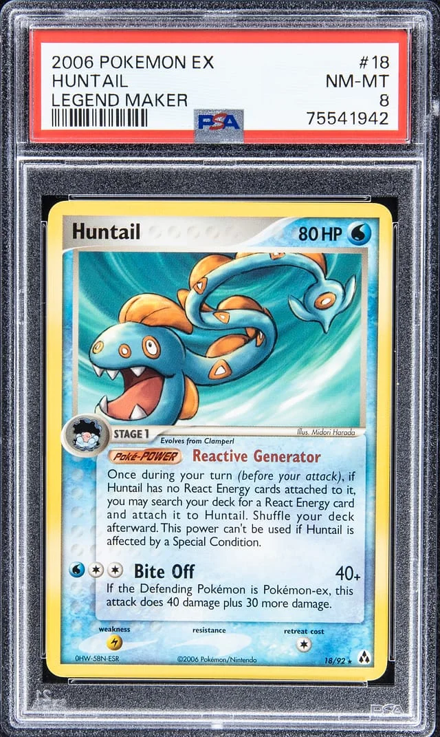2006 Pokemon EX Legend Maker Huntail #18 card image