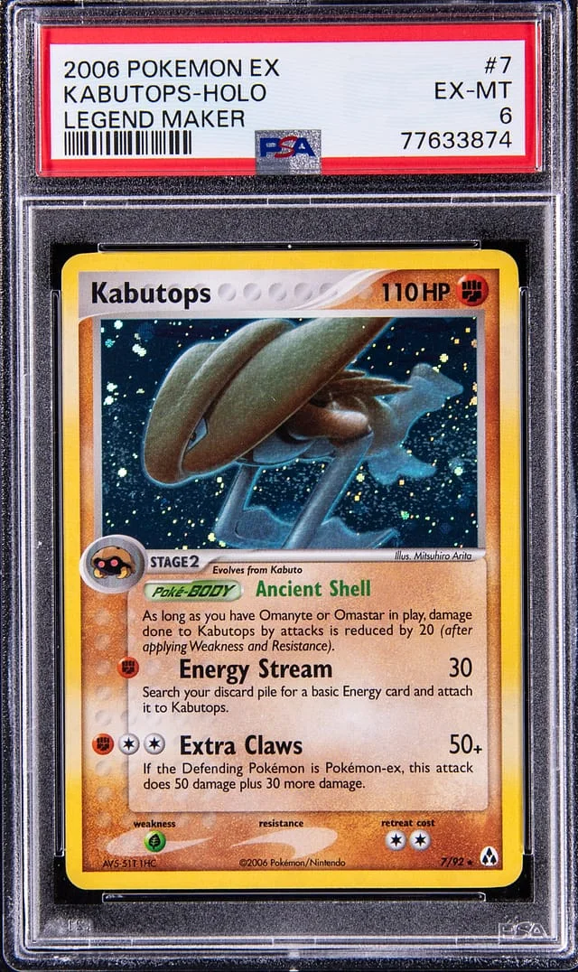 2006 Pokemon Ex Legend Maker Kabutops-Holo #7 card image
