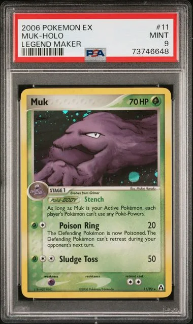 2006 Pokemon EX Legend Maker Rare Holofoil Muk #11 card image
