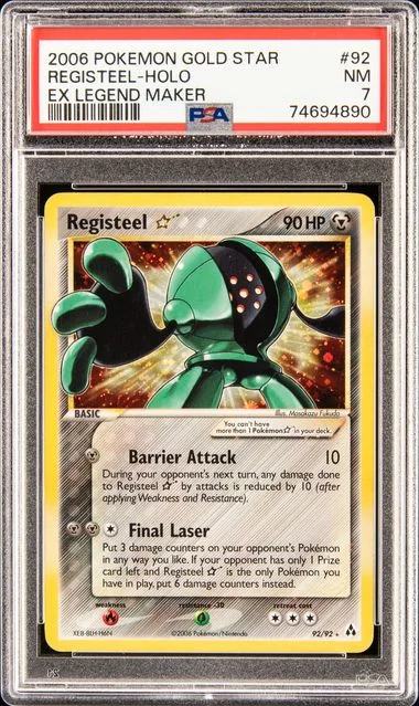 2006 Pokemon Ex Legend Maker Registeel-Holo #92 card image