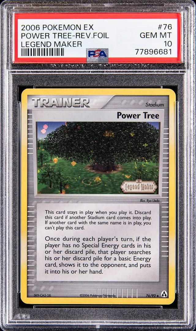 2006 Pokemon EX Legend Maker Reverse Holo Power Tree #76 card image