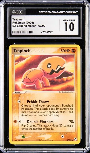 2006 Pokemon Ex Legend Maker Trapinch #67 card image