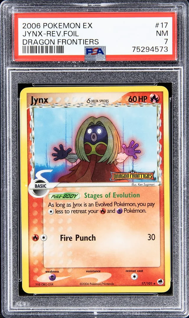2006 Pokemon EX Reverse Foil - Dragon Frontiers Jynx #17 card image