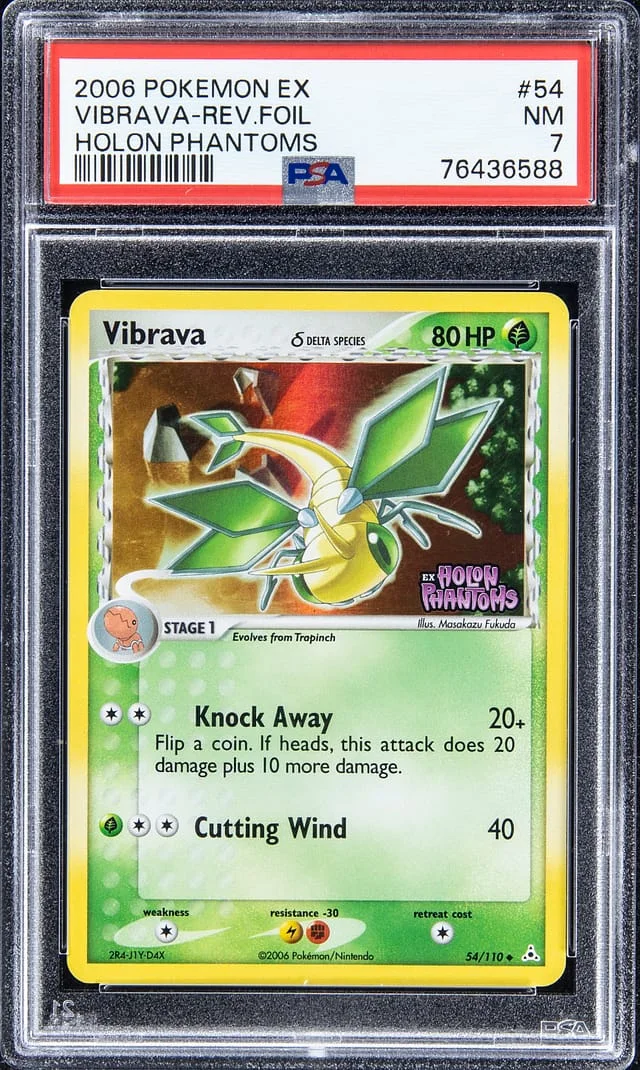 2006 Pokemon EX Reverse Foil - Holo Vibrava #54 card image