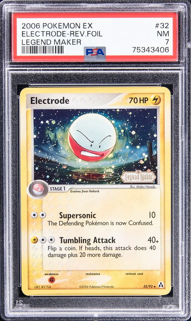 2006 Pokemon EX Reverse Foil - Legend Maker Electrode #32 card image