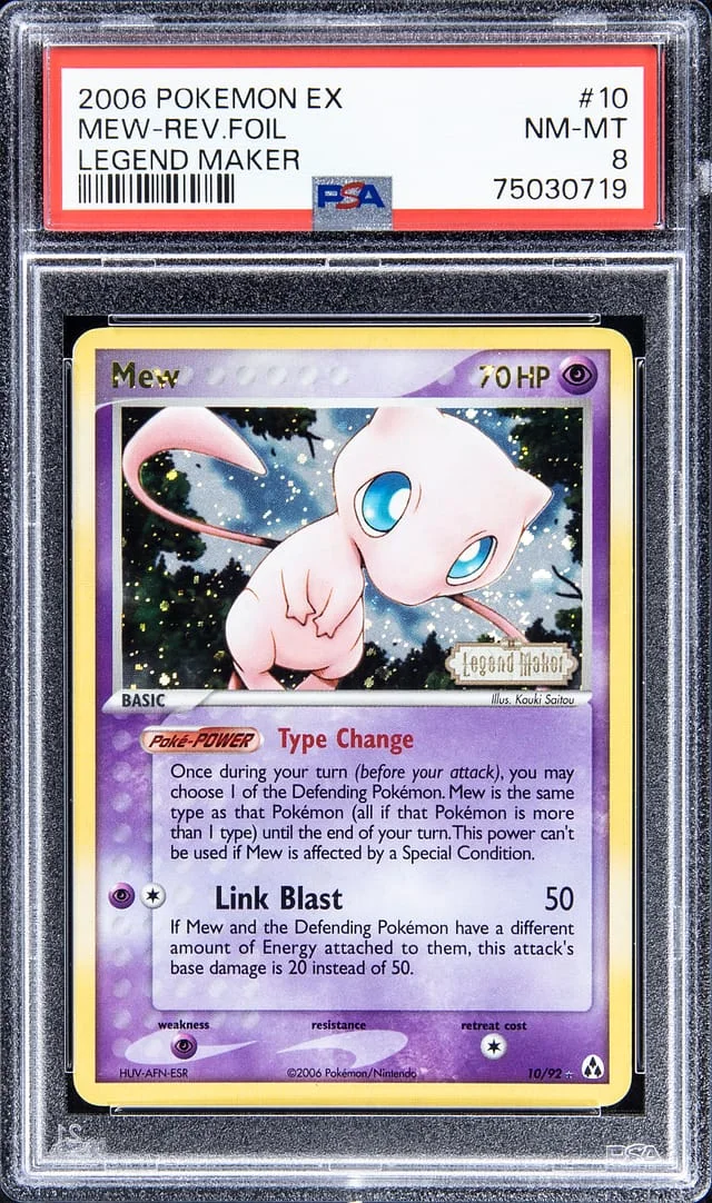 2006 Pokemon EX Reverse Foil - Legend Maker Mew #10 card image