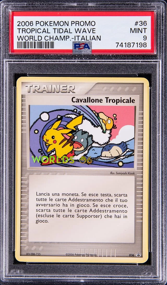 2006 Pokemon Italian Black Star Promos World Championships Tropical Tidal #36 card image