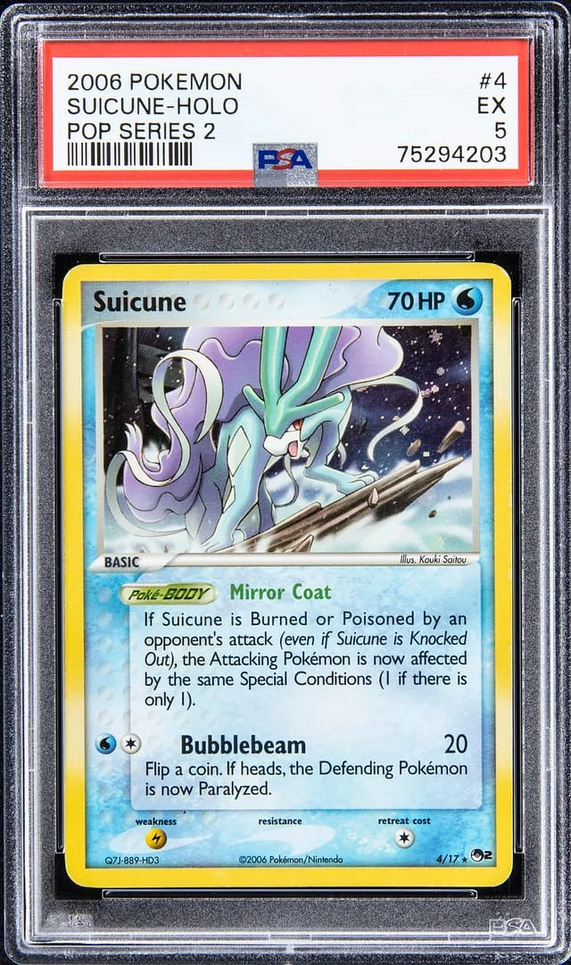 2006 Pokemon Pop Series 2 - Holo Suicune #4 card image