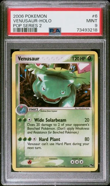 2006 Pokemon POP Series 2 Rare Holofoil Venusaur #6 card image