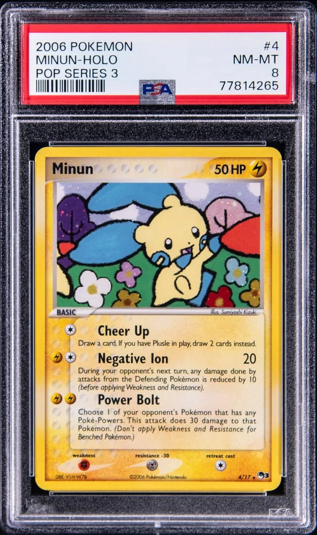 2006 Pokemon Pop Series 3 Minun-Holo #4 card image