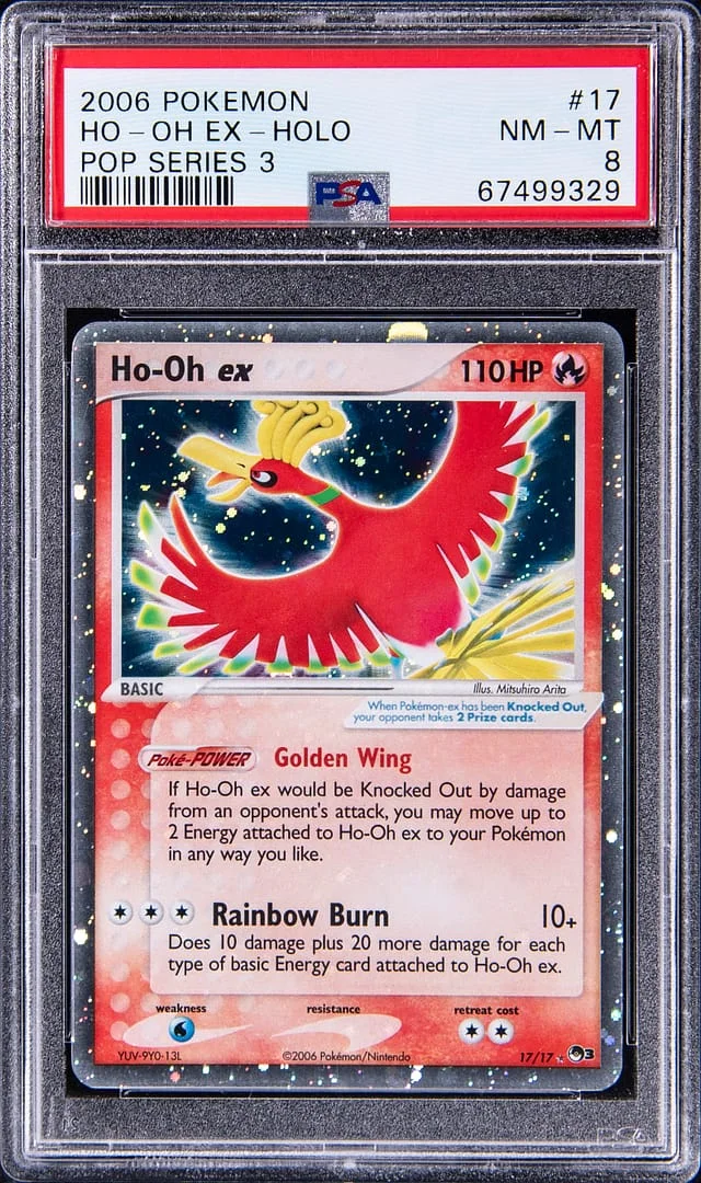 2006 Pokemon Pop Series 3 Rare Holofoil Ho-Oh #17 card image