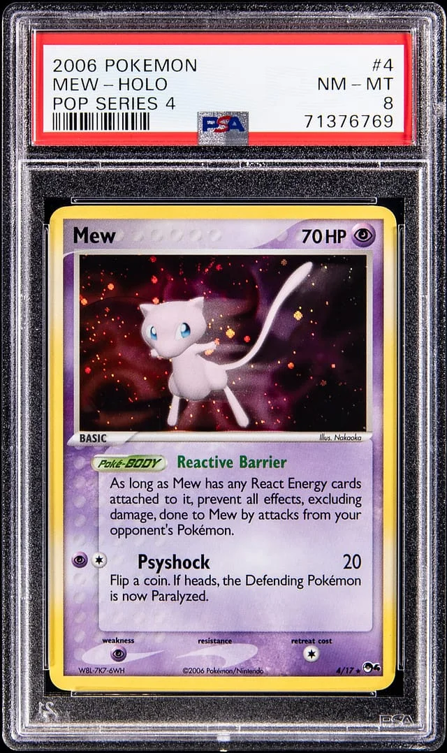 2006 Pokemon Pop Series 4 Holo Mew #4 card image