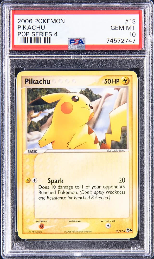 2006 Pokemon Pop Series 4 Pikachu #13 card image